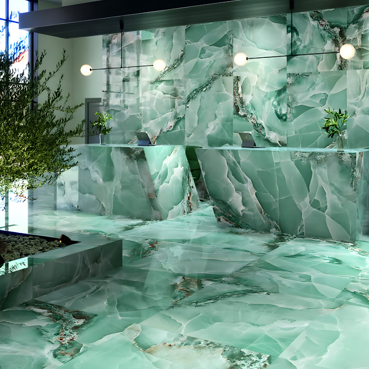 Baldocer Cerámica Onyx Turqouise Polished Tegel 60x120cm